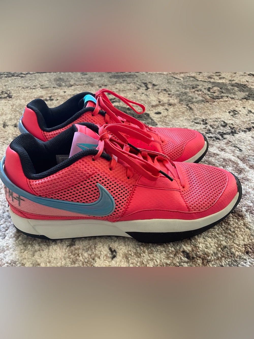 Nike Ja 1 sneakers in Ember Glow colorway